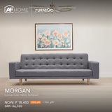 MORGAN Convertible Fabric Sofabed + REECE TV RACK | FREE NANCY CUBE OTTOMAN (RANDOM COLOR) | HOME FEST Furnigo