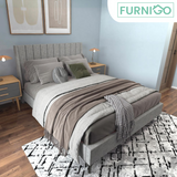 MARCY Queen Upholstered Bed Frame Furnigo