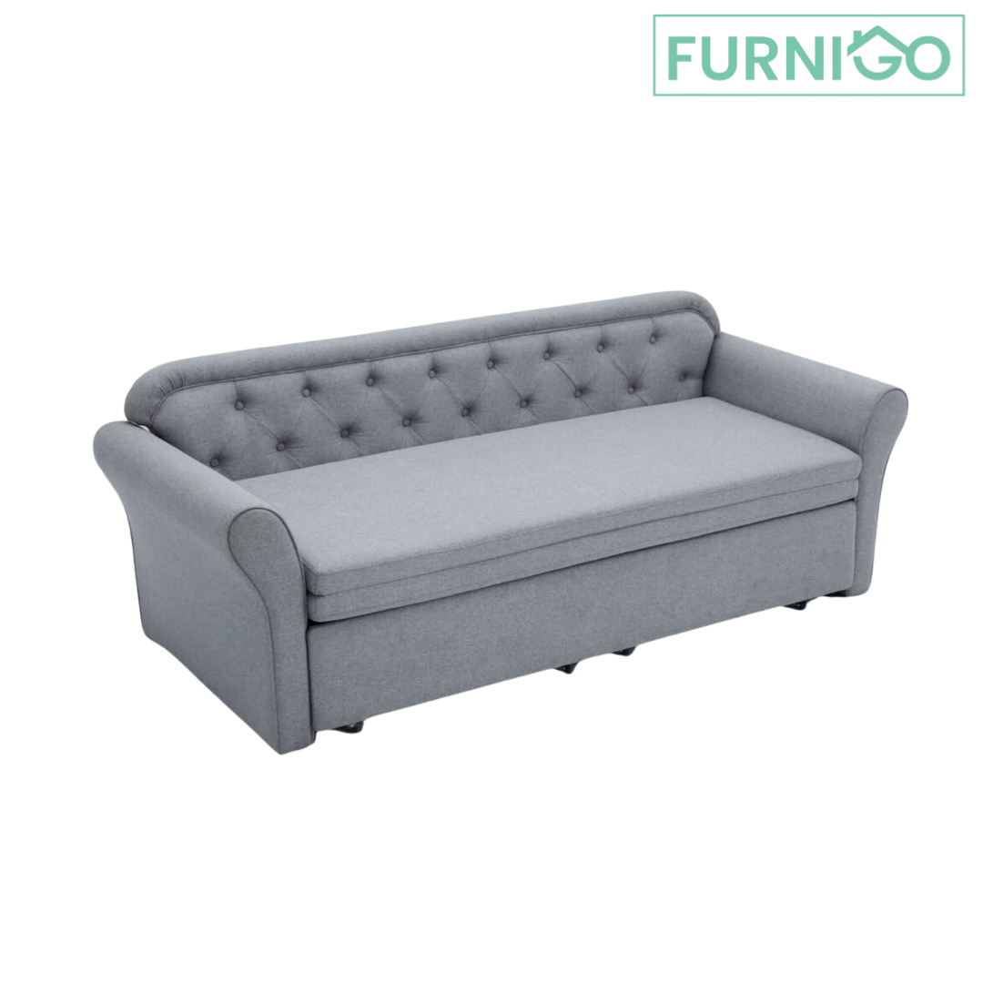 MCKENNA Fabric Sofabed with Storage Furnigo