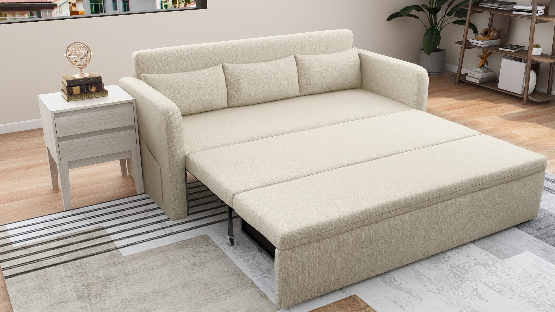 MCKINLEY Fabric Sofabed with storage AF Home