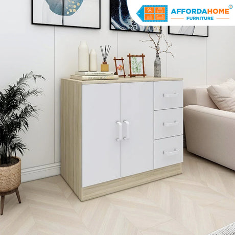 Blowout Sale - Mercy Kitchen Cabinet 2-Door; 3-Drawer AF Home