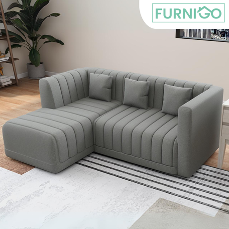 MIA L-SHAPE Fabric Sofa Furnigo