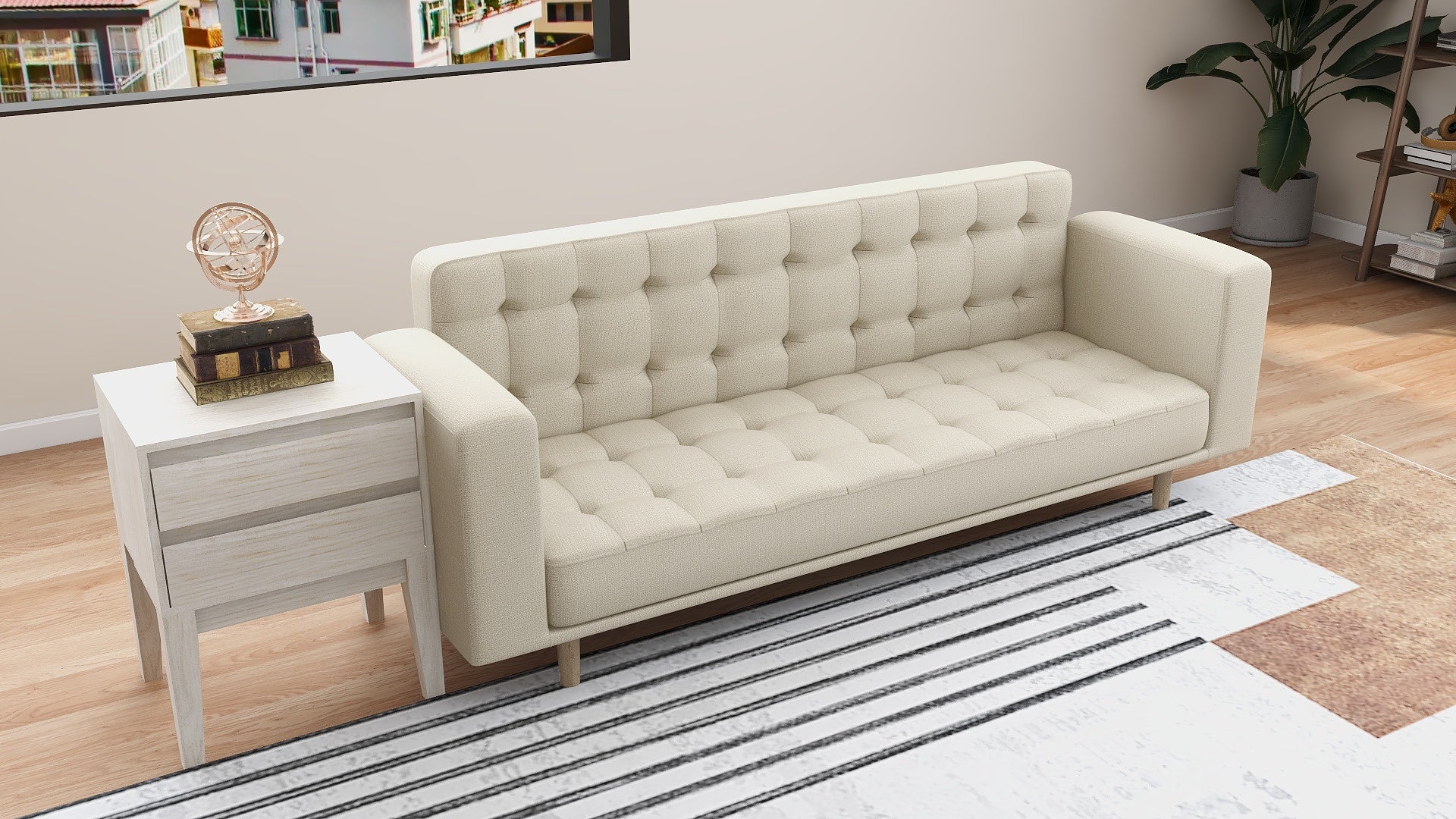 MORGAN Convertible Fabric Sofabed AF Home