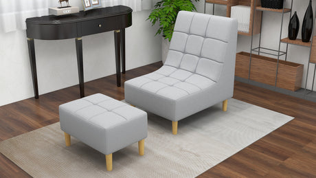 LIAM Fabric chair with Ottoman Affordahome