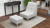 LIAM Fabric chair with Ottoman Affordahome