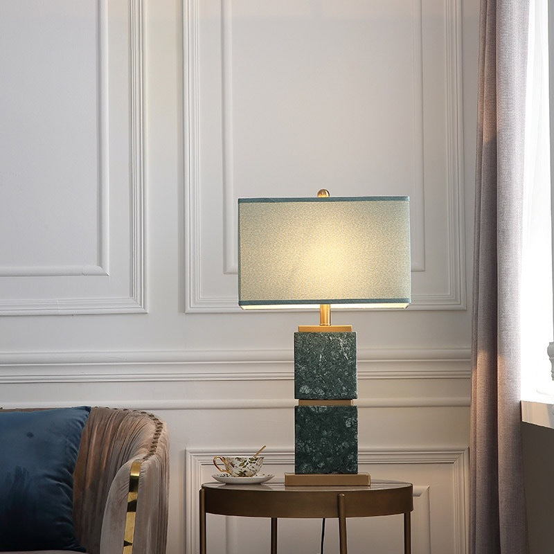 Milano Glow - Arine - N167 - Light Luxury American-Style Marble Table Lamp with Dimmable LED, Elegant Ambient Lighting for Modern and Functional Spaces - Living Room / Bedroom / Bedside / Study / Hotel Milano