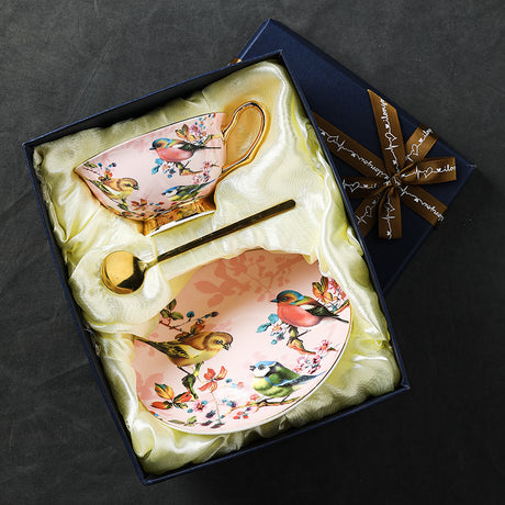 CUPURA Nirox - European Coffee Cup & Saucer Set - Elegant British Afternoon Tea Collection (Light Luxury) CUPURA