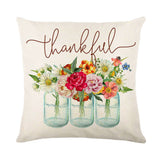 Looma Pumpkina - Halloween Pumpkin Pillow Cover with Maple Leaf & Bicycle Design | Decorative Cushion - Sofa, Bedroom & Home Looma