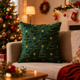 Looma Yen - Embroidered Bow Plush Pillow Cover – Sweet Christmas Decorative Cushion for Living Room Sofa Styling - Living Room, Bedroom, Sofa Area Looma