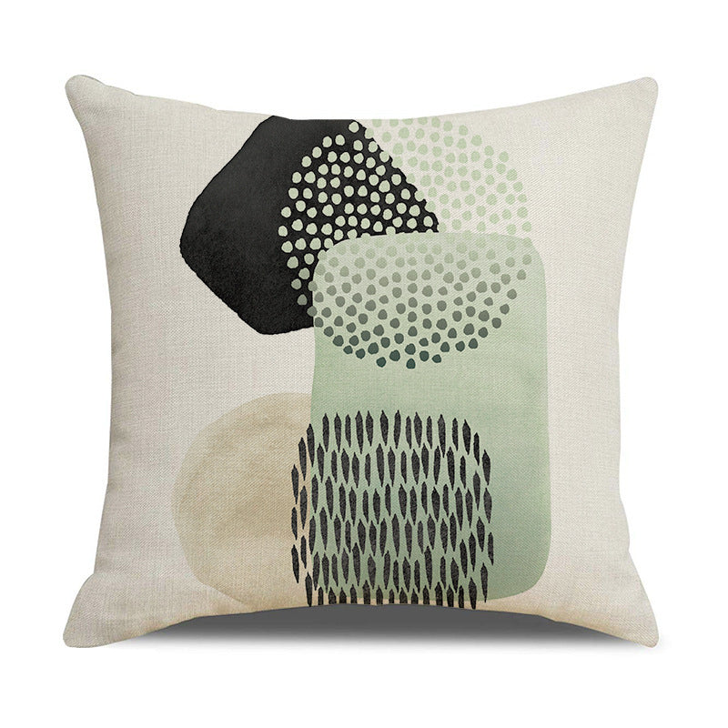 Looma Velora - Morandi Abstract Linen Pillow Cover – Soft Neutral Cushion Case - Sofa, Bed & Modern Home Decor Looma