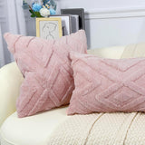 Looma Pilloft - Scandinavian Solid Color Geometric Pillow Cover – Modern Square Cushion for Living Room Sofa & Office Backrest - Living Room, Office, Sofa Area Looma