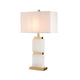 Milano Glow - Arine - N167 - Light Luxury American-Style Marble Table Lamp with Dimmable LED, Elegant Ambient Lighting for Modern and Functional Spaces - Living Room / Bedroom / Bedside / Study / Hotel Milano