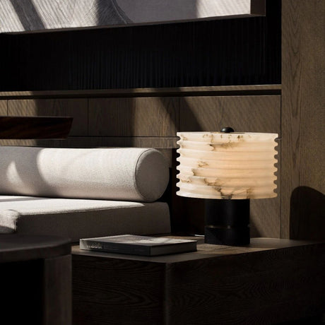 Milano Glow - Avera - N174 - Nordic Post-Modern Marble Table Lamp with Designer Luxury Style, Elegant Ambient Lighting for Hospitality and Modern Interiors - Bedroom / Bedside / Living Room / Hotel / Restaurant / B&B / Clubhouse Milano