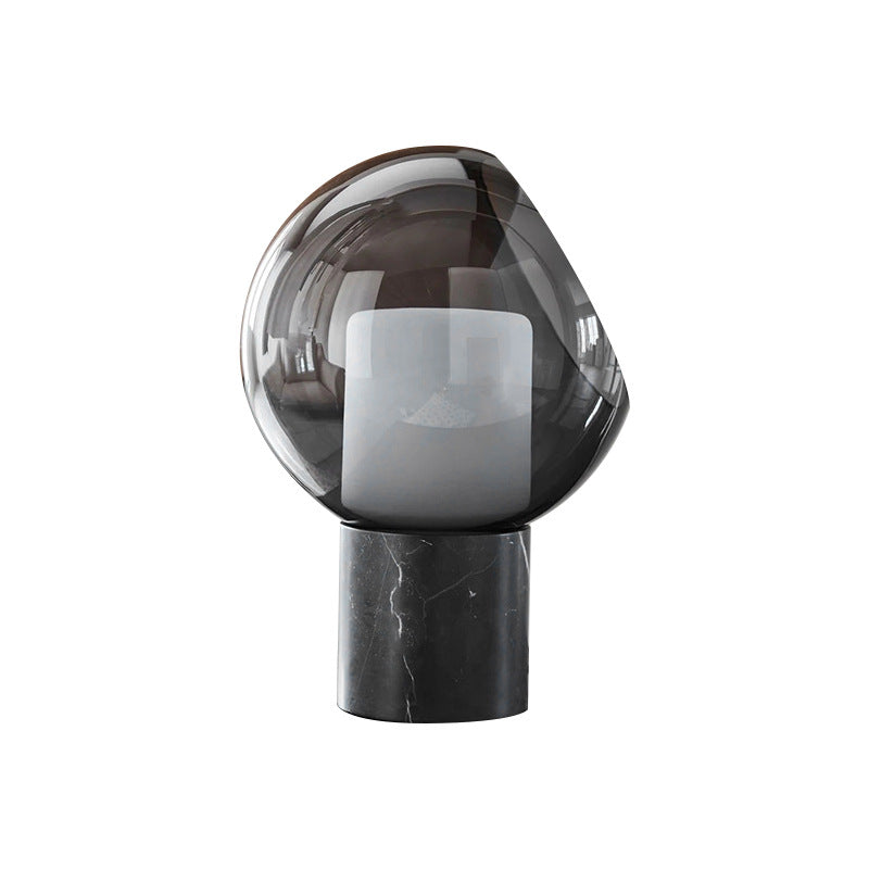 Milano Glow - Artek - N126 - Post-Modern Marble and Glass Table Lamp with Creative Designer Style, Elegant Ambient Lighting for Light Luxury Interiors - Living Room / Bedroom / Bedside Milano