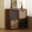 Timberra - Merry02 - LatticeWood Floor-Standing Storage Rack - Living Room Timberra