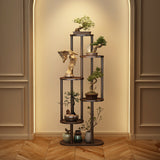 Timberra - Mirexa - ImperialZen Solid Wood Display Shelf - Tea Room / Living Room / Study Timberra
