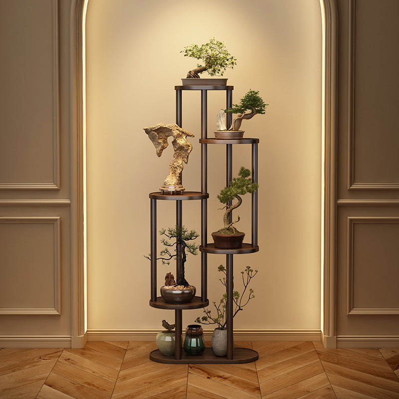 Timberra - Mirexa - ImperialZen Solid Wood Display Shelf - Tea Room / Living Room / Study Timberra