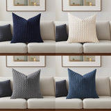 Looma Ley - Bubble Corduroy Cushion Cover – High-End Textured Pillow for Sofa Backrest & Home Decor - Living Room, Bedroom, Sofa Area Looma
