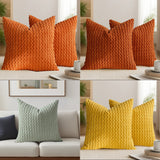 Looma Ley - Bubble Corduroy Cushion Cover – High-End Textured Pillow for Sofa Backrest & Home Decor - Living Room, Bedroom, Sofa Area Looma