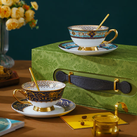 Ceramic Bone Coffee Cup and Saucer Tea Set SPRM1600000035