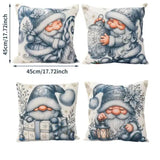 Looma Pilora - Christmas Elk & Snowman Decorative Pillowcase – Festive Cushion Cover for Living Room Sofa | Customizable Design Available - Living Room, Bedroom, Sofa Area Looma