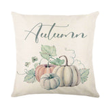 Looma Pumpkina - Halloween Pumpkin Pillow Cover with Maple Leaf & Bicycle Design | Decorative Cushion - Sofa, Bedroom & Home Looma