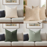 Looma Ley - Bubble Corduroy Cushion Cover – High-End Textured Pillow for Sofa Backrest & Home Decor - Living Room, Bedroom, Sofa Area Looma