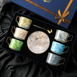 CUPURA Meno - Luxury Ceramic Coffee Cup Set with Gift Box - Elegant Tea & Coffee Set for Birthdays, Weddings & Housewarming CUPURA