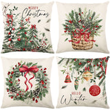 Looma Pilora - Christmas Elk & Snowman Decorative Pillowcase – Festive Cushion Cover for Living Room Sofa | Customizable Design Available - Living Room, Bedroom, Sofa Area Looma