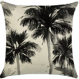 Looma Mono - Black & White Abstract Linen Pillow Cover – Minimalist Line Art Cushion Case - W0060 - Sofa, Living Room & Office Decor Looma
