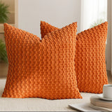Looma Ley - Bubble Corduroy Cushion Cover – High-End Textured Pillow for Sofa Backrest & Home Decor - Living Room, Bedroom, Sofa Area Looma