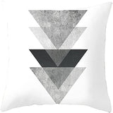 Looma Mono - Black & White Abstract Linen Pillow Cover – Minimalist Line Art Cushion Case - W0060 - Sofa, Living Room & Office Decor Looma