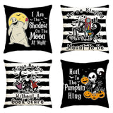 Looma Chris - Nordic Halloween & Christmas Ghost Cartoon Pillow Cover – Funny Day of the Dead Festival Cushion Case for Home Decor - Living Room, Bedroom, Kids Room, Sofa Area Looma