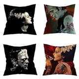 Looma Chris - Nordic Halloween & Christmas Ghost Cartoon Pillow Cover – Funny Day of the Dead Festival Cushion Case for Home Decor - Living Room, Bedroom, Kids Room, Sofa Area Looma