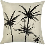 Looma Mono - Black & White Abstract Linen Pillow Cover – Minimalist Line Art Cushion Case - W0060 - Sofa, Living Room & Office Decor Looma