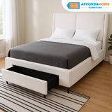 KRIZZY Bedframe with Drawer Affordahome