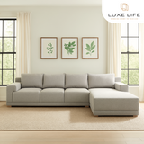 SANTORINI L-Shape Fabric Sofa Luxe Life PH