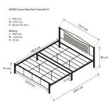 RAMER Metal Bed Frame Affordahome