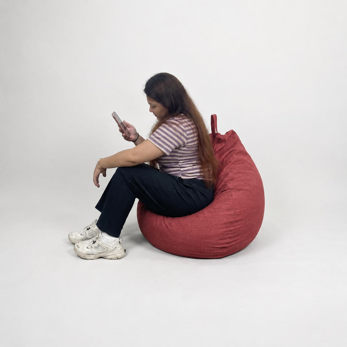 Lily Medium Teardrop Bean Bag - Free 2pcs Small Bolster Pillows (PAYDAY SALE) AF Home