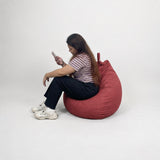 Lily Medium Teardrop Bean Bag - Free 2pcs Small Bolster Pillows (PAYDAY SALE) AF Home