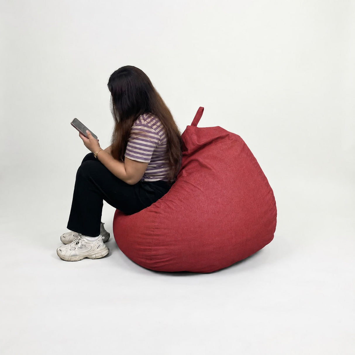 Gary Large Teardrop Bean Bag - Free 2pcs Small Bolster Pillows (PAYDAY SALE) AF Home