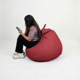 Gary Large Teardrop Bean Bag - Free 2pcs Small Bolster Pillows (PAYDAY SALE) AF Home