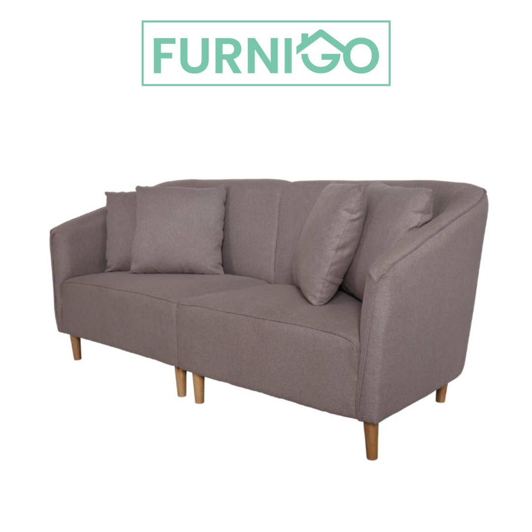 REEVA 3-Seater Fabric Sofa Furnigo