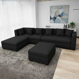 Russel L-shape Fabric Sofa with Ottoman Luxe Life PH