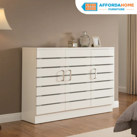 Blowout Sale - Ruth Cabinet 4-Layer; 3-Door AF Home