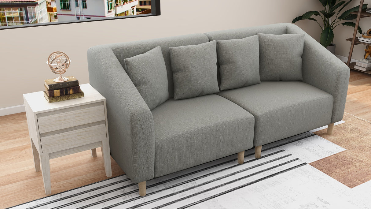 REEVA 3-Seater Fabric Sofa Furnigo