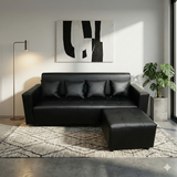 Sage Reversible Leather Sofa Set Furnigo