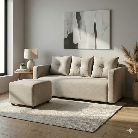 Sarah Reversible Fabric Sofa Affordahome