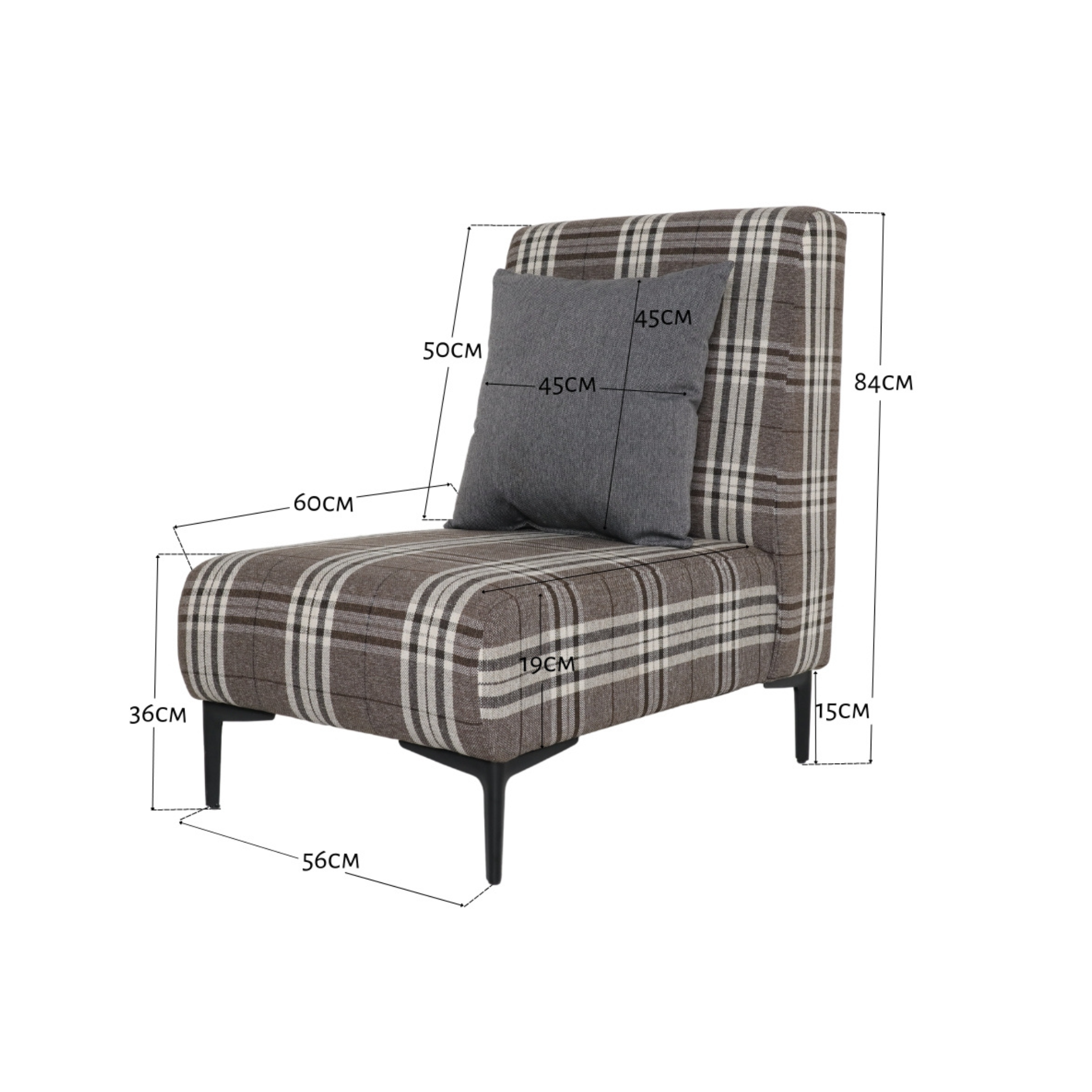 SILAS Fabric Accent Chair AF Home