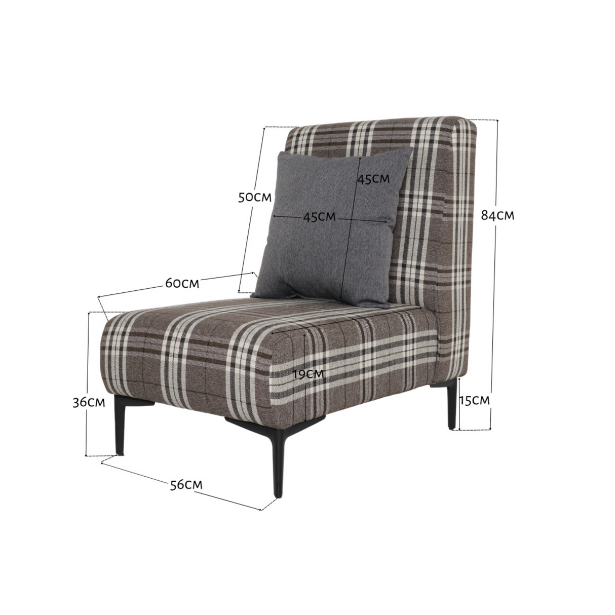 SILAS Fabric Accent Chair Furnigo